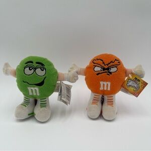 M&M Swarmees 1998 Plush Figure 5” Stuffed Lot Of 2 90s Vintage Collectibles
